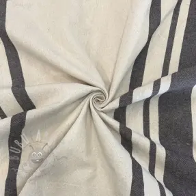 Țesătură decorativă Bernadette stripe coffee