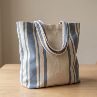 Țesătură decorativă Bernadette stripe denim