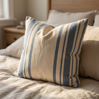 Țesătură decorativă Bernadette stripe denim