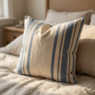 Țesătură decorativă Bernadette stripe denim