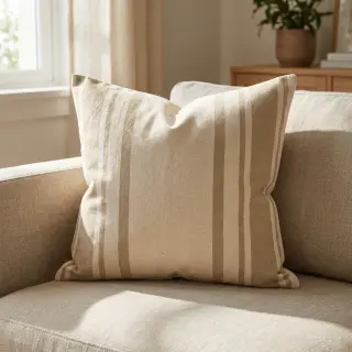 Țesătură decorativă Bernadette stripe ficelle