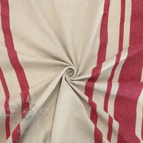 Țesătură decorativă Bernadette stripe rouge