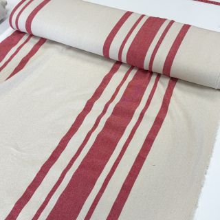 Țesătură decorativă Bernadette stripe rouge