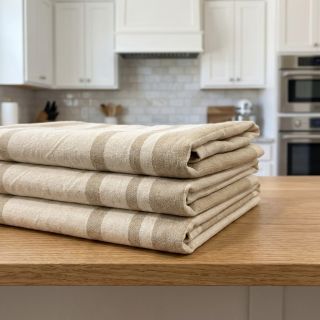 Țesătură decorativă Bernadette stripe ficelle