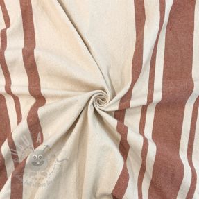 Țesătură decorativă Bernadette stripe terracotta