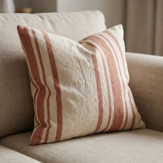 Țesătură decorativă Bernadette stripe terracotta