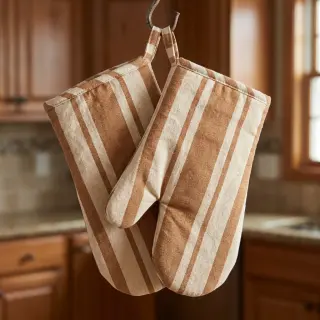 Țesătură decorativă Bernadette stripe peanut