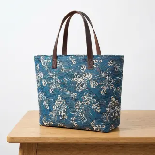 Țesătură decorativă jacquard Swell allover bleu