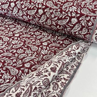 Țesătură decorativă jacquard Mumbai allover bordeaux