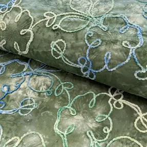 Țesătură din bumbac TIE DYE Chenille ela design B