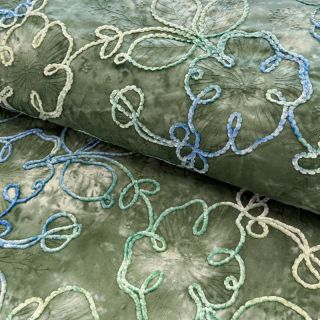 Țesătură din bumbac TIE DYE Chenille ela design B