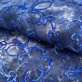 Țesătură din bumbac TIE DYE Chenille ela design C