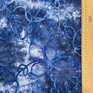 Țesătură din bumbac TIE DYE Chenille ela design C