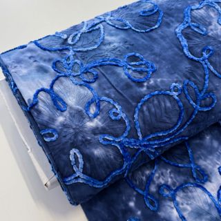 Țesătură din bumbac TIE DYE Chenille ela design C