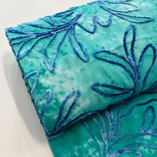 Țesătură din bumbac TIE DYE Chenille manon design A