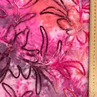 Țesătură din bumbac TIE DYE Chenille manon design C