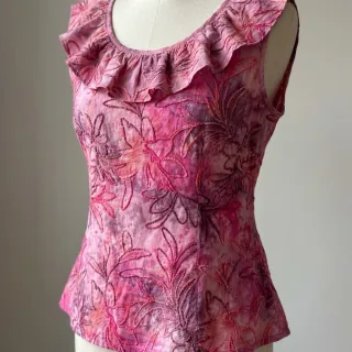 Țesătură din bumbac TIE DYE Chenille manon design C