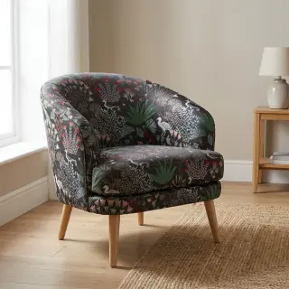 Țesătură decorativă jacquard Botanic Paradise Bird