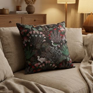 Țesătură decorativă jacquard Botanic Paradise Bird
