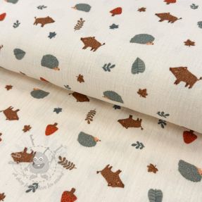 Mușelină Forest animals ORGANIC SIMPLY NATURAL