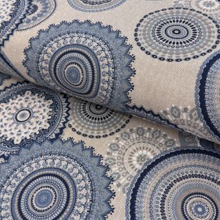 Țesătură decorativă Linenlook premium Geometric mandala