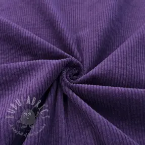 Catifea raiată 6W WASHED STRETCH dark purple