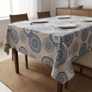 Țesătură decorativă Linenlook premium Geometric mandala