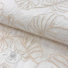 Țesătură din bumbac VOILE EMBROIDERY Kady off white