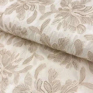 Țesătură din bumbac VOILE EMBROIDERY Kim off white