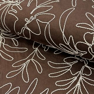Imitație piele întoarsă Tape flower dark brown