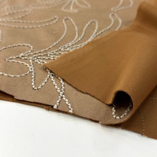 Imitație piele întoarsă Tape flower beige