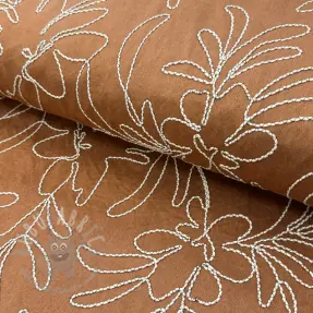 Imitație piele întoarsă Tape flower cinnamon
