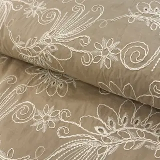 Țesătură din bumbac VOILE EMBROIDERY Kokka natural