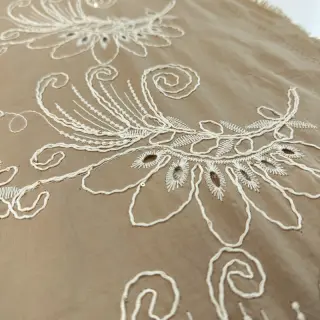Țesătură din bumbac VOILE EMBROIDERY Kokka natural