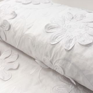 Țesătură din bumbac EMBROIDERY Bellagio white