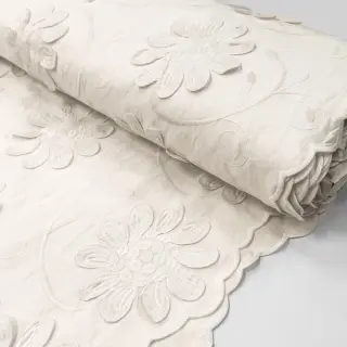 Țesătură din bumbac EMBROIDERY Bellagio off white