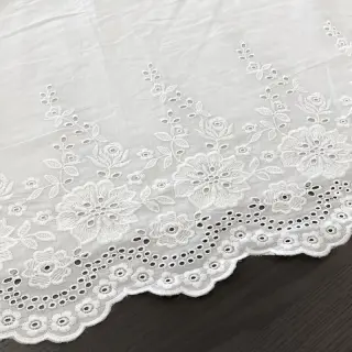 Țesătură din bumbac EMBROIDERY Leon border
