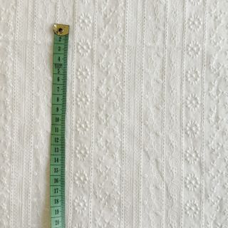 Țesătură din bumbac EMBROIDERY Pattern white