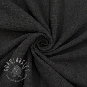 Țesătură din bumbac SLUB WASHED black