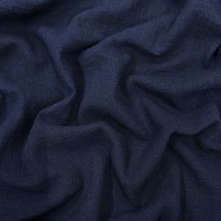Țesătură din bumbac SLUB WASHED navy