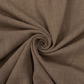 Țesătură din bumbac SLUB WASHED taupe