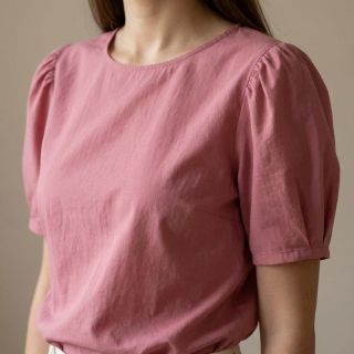 Țesătură din bumbac WASHED dark blush