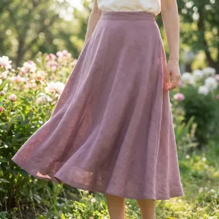 Țesătură din bumbac SLUB WASHED lavender
