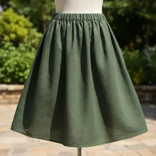 Țesătură din bumbac SLUB WASHED army green
