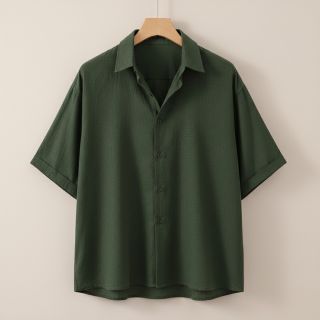 Țesătură din bumbac SLUB WASHED army green