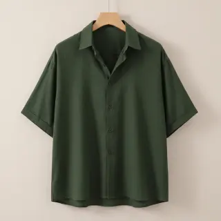 Țesătură din bumbac SLUB WASHED army green