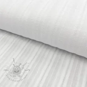 Țesătură din bumbac DOBBY Stripe off white