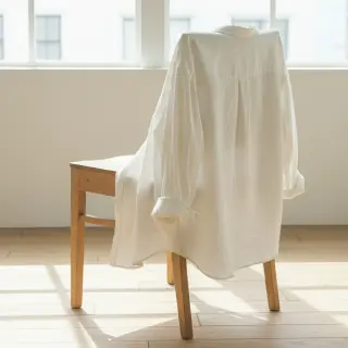 Țesătură din bumbac SLUB WASHED ecru
