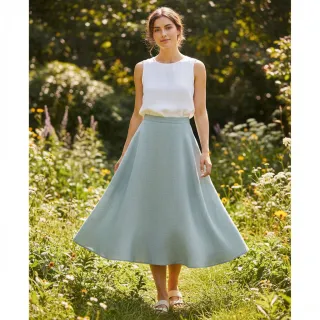 Țesătură din bumbac SLUB WASHED blue