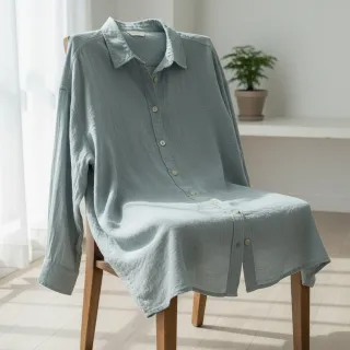 Țesătură din bumbac SLUB WASHED blue